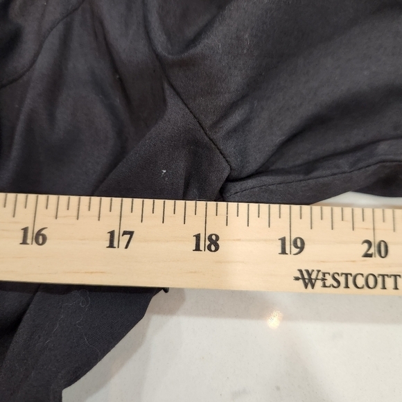 NWT Worthington Women's Size 8 Plaid Lined Dress Blouse Skirt Black Gray Button - Picture 9 of 12